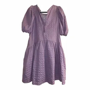 ✨ENGLISH FACTORY Back Tie Jacquard Lavender Sz Medium Dress✨ thumbnail 9
