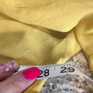 Unlisted Women’s blouse yellow size medium button up thumbnail 8