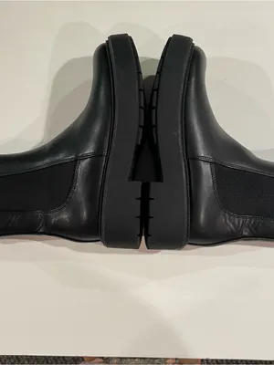 Target Demi Chelsea Boots Women 6.5 Black Chunky Lug Sole Gothic Grunge Biker thumbnail 7