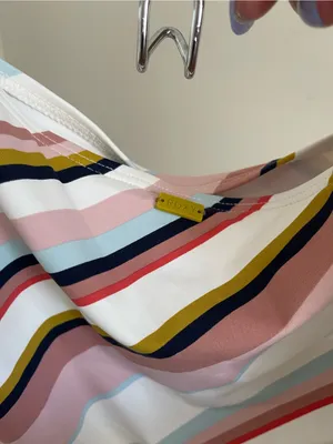 Roxy Women's Striped Tie-Side Shorts — Pink, White & Multi thumbnail 5