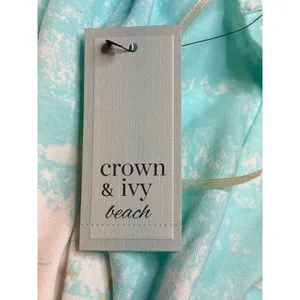 Crown & Ivy Beach On Island‎ Time Graphic Tank Dress Coverup Size Medium New thumbnail 9