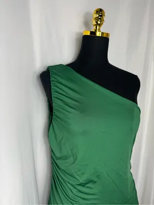 Botique style homecoming party fits One-Shoulder Emerald Green Sheath Dress XL thumbnail 2