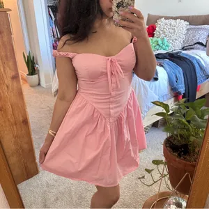 JULIA by LOVE J Kendra Poplin Micro Mini Sweetheart Coquette Dress in Pink Sz. M thumbnail 11