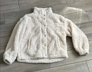 Thread & Supply Cream Sherpa Jacket Size M thumbnail 1