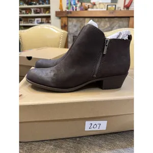 Lucky Brand Women's Basel Ankle Boot Chocolate Arezzo Wax Size 9.5 Distressed thumbnail 3