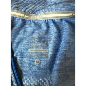Nike‎ Dri-FIT Running Quarter Zip Performance Athletic Top Heathered Blue M thumbnail 3