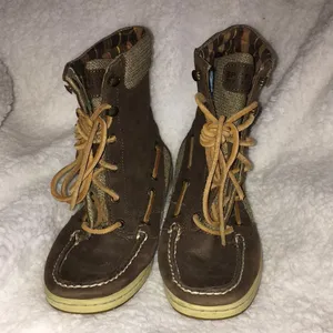 Sperry lace up boots/shoes winter shoes sperry ankle booties outdoor sho…​​ thumbnail 5