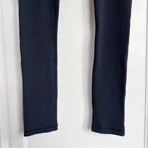 GLYDER • Jubilant Leggings black ribbed texture high rise workout athletic thumbnail 7