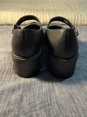 Dolce Vita Black Chunky Mary Jane Platform Heels Size 6 thumbnail 5
