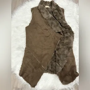 Altar'd State Brown Faux Fur Vest Size S thumbnail 4