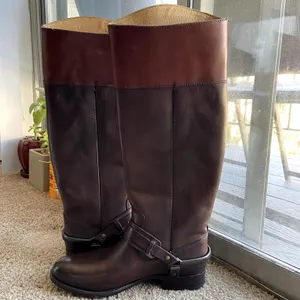 FRYE Lindsay Spur Boot Dark Brown Multi Smooth Full Grain NWT 6.5 thumbnail 4