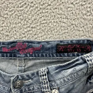 Rock And Roll Cowgirl Mid Rise Bootcut Jeans Rhinestone Western Women's 30 x‎ 34 thumbnail 7