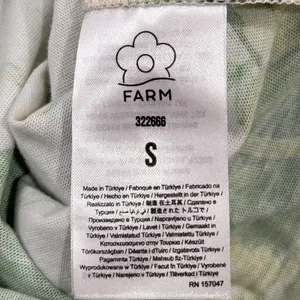 Farm Rio Tropical Forest Off White T-Shirt Dress Small Vacation Resort Beachy thumbnail 9