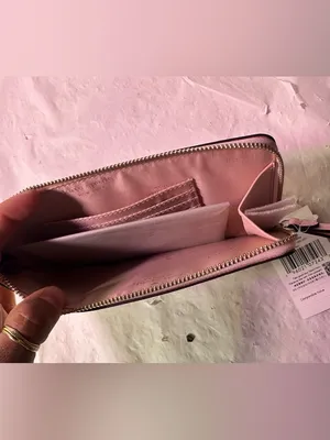 kate spade Pink Saffiano Wristlet Pouch with Gold Logo thumbnail 4