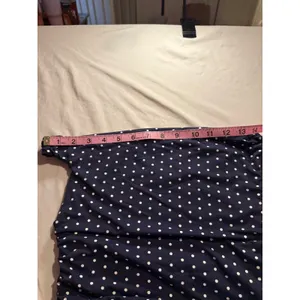 SUUKSESS Navy Blue Polka Dot One Shoulder Ruched Tank Top XS thumbnail 5
