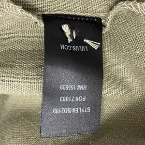 Lulus Feeling the Breeze Olive Green Buttoned Halter Backless Midi Dress Size XS thumbnail 10