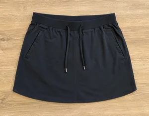 L.L.Bean Black Active Skort Medium | Drawstring Performance Golf Tennis Hiking thumbnail 1