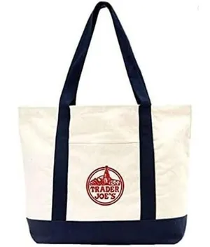 Trader Joe’s Canvas Bag Tote LARGE Grocery Shopping Eco Reusable NEW Ships Fast thumbnail 1