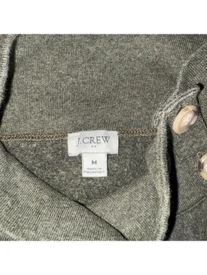 J.Crew Women's Medium Button-Accent Pullover Sweater Cozy Outdoor Stylish J.Crew thumbnail 3