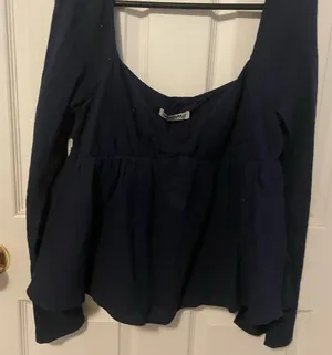 Princess Polly Deep Blue Blouse thumbnail 1