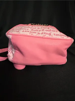 Juicy Couture Pink Logo Mini Backpack with Gold Accent NWT thumbnail 10