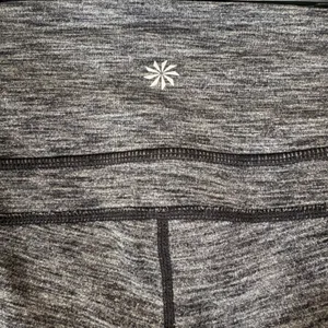 Athleta‎ Straight Up Yoga Pants Heather Gray Space Dye Athleisure Size Medium thumbnail 5