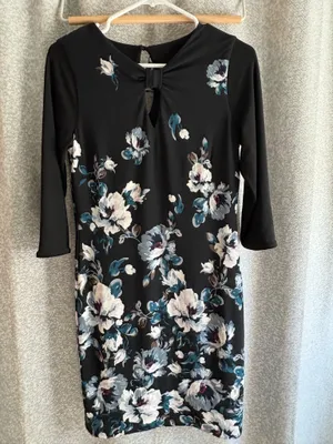 White House Black Market Black Dress thumbnail 2