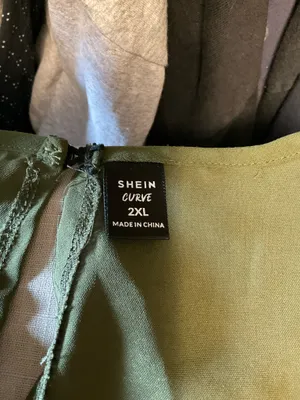 Shein Olive Green Dress Long thumbnail 5