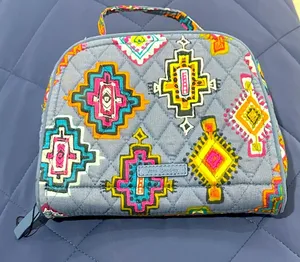 Vera Bradley Medallion Aztec Print Zippered Mini Cosmetic Case. NWOT thumbnail 1
