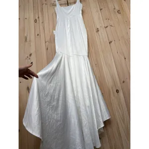 NWOT Lulus Luxe Loveliness White Satin Backless Mermaid Maxi Dress Bridal Gown S thumbnail 7