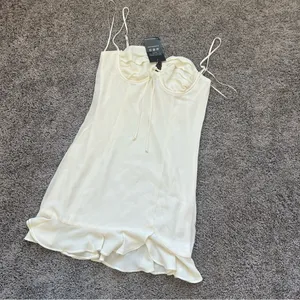 Elegant Cream Slip Dress thumbnail 5