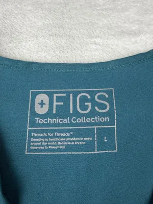 Figs Casma Three Pocket Scrub Top Hunter Green Women’s Size L Large thumbnail 3