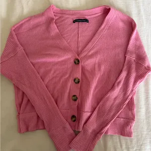 Abercrombie & Fitch Pink Ribbed Cardigan thumbnail 1