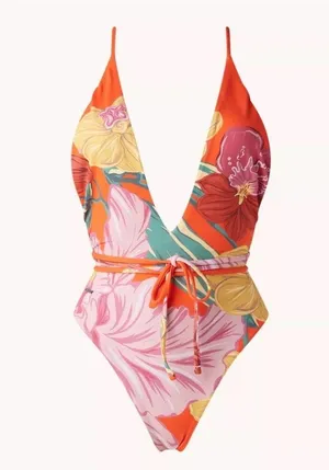 Maaji Camellia Reversible One-Piece Swimsuit, Size Large, $169 thumbnail 8