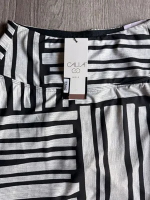 Calia Golf Eagle Skort Black and White Geometric Print thumbnail 2