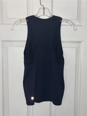LuluLemon Navy High Round Neck Sleeveless A-Line Tank Top thumbnail 3