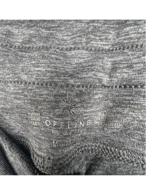 Offline By Aerie Dark Grey Jogger Style Activewear Drawstring Lounge Pants thumbnail 3