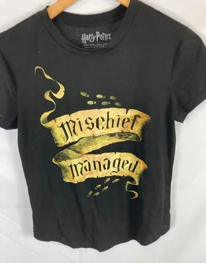 Harry Potter Mischief Managed Tshirt Size Small thumbnail 2