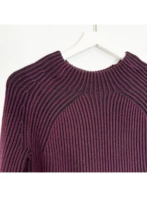 Athleta Rockland Sweater Size XXS‎ Black Auberge Rib Knit Gorpcore Cabin Slouchy thumbnail 3
