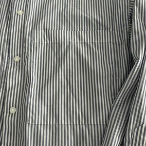 Abercrombie & Fitch Blue Striped Button Down Shirt thumbnail 5