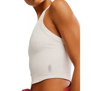 FP Movement All Clear V Neck Ribbed Racerback Cami Tank Top White M/L thumbnail 3