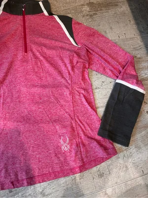 Spyder Pink Half-Zip Athletic Pullove thumbnail 2