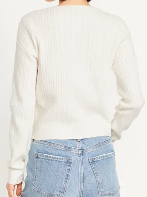 NWT Ivory Cable thumbnail 2