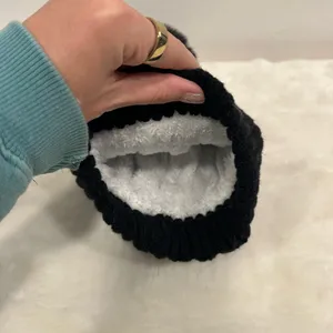 Detroit Lions beanie hat! NFL, winter warm, fuzzy, lined, black, cozy hat!! thumbnail 4