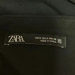 Zara Women's Black Square Neck Strappy Back Camisole Tank Top Mini Dress Size S thumbnail 4