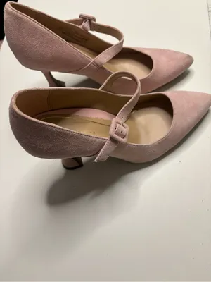 Vionic Collette Pink Suede Mary Jane Pumps High Heels Size 6.5 Comfort Coquette thumbnail 2