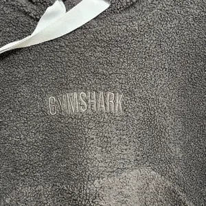 GYMSHARK Borg Cropped Hoodie in Gray Sherpa - Size M thumbnail 5