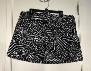 Maeve Low-Rise Belted Micro Mini Skirt size XL thumbnail 4