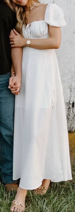 White maxi dress thumbnail 2