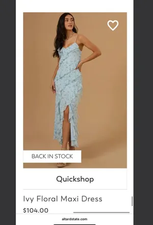 Floral Blue Altar’d State Dress thumbnail 3